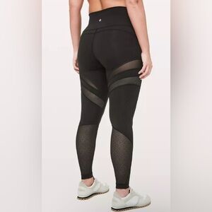 Lululemon Seek the Heat With Mesh Cutouts Leggings